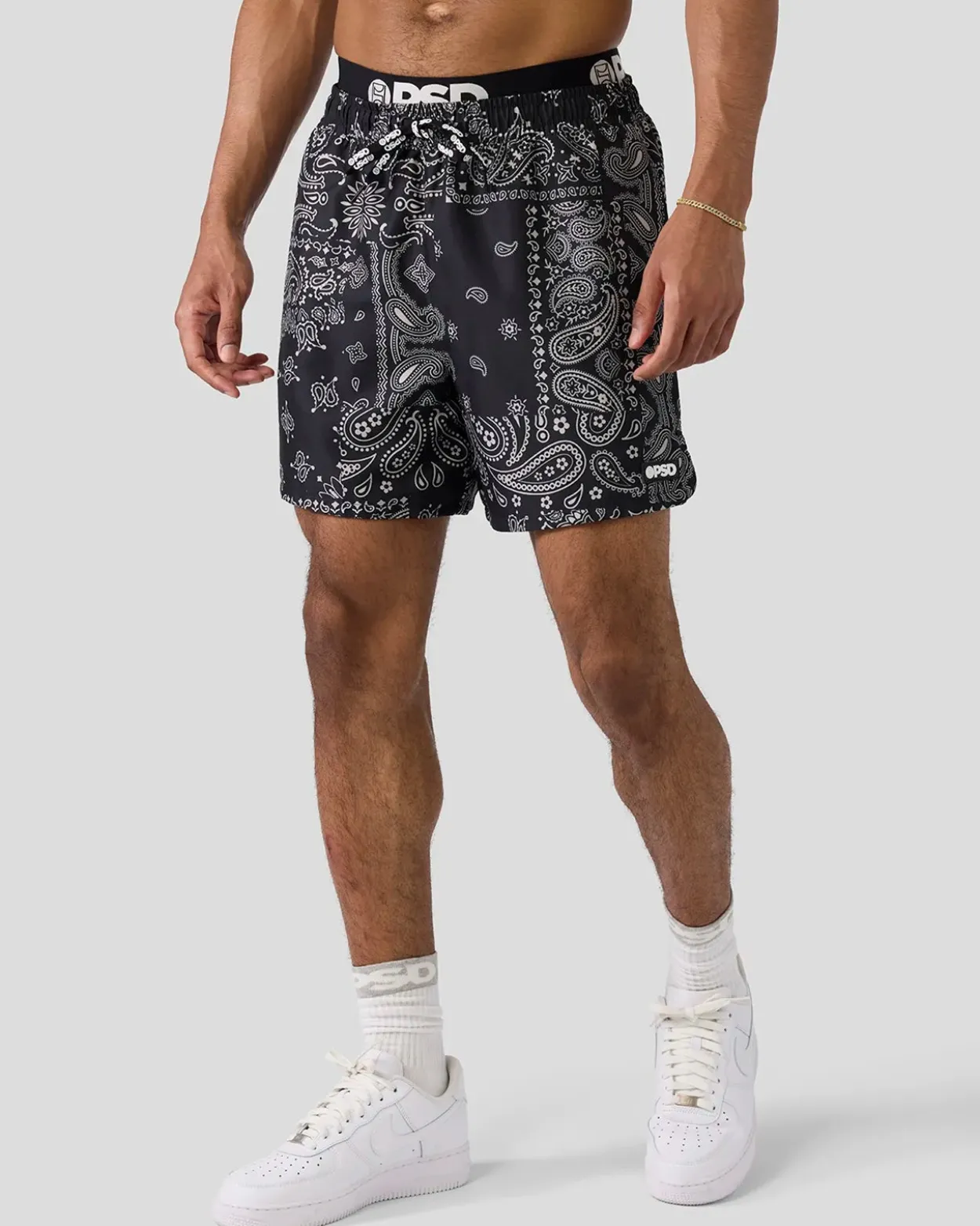 Khaki Paisley Essential Short
