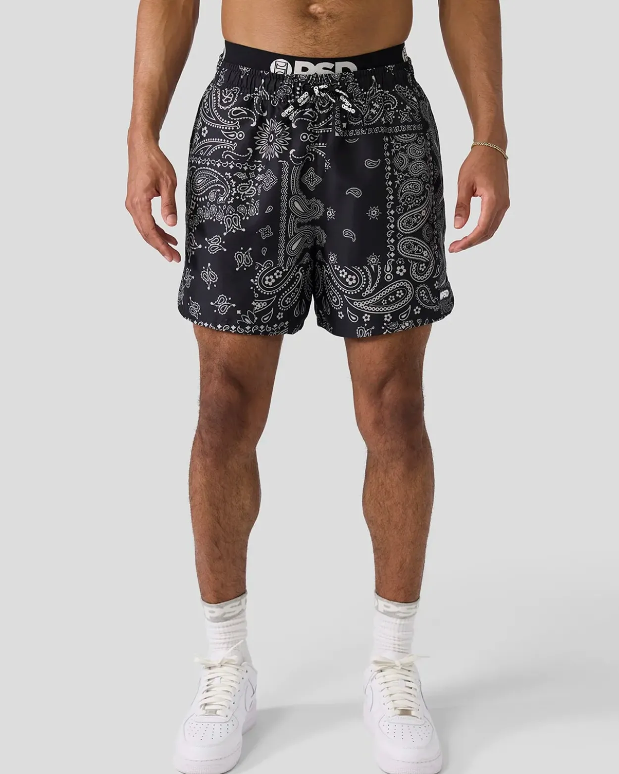 Khaki Paisley Essential Short