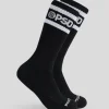 3 Pack - Logo Stripe Crew - Black