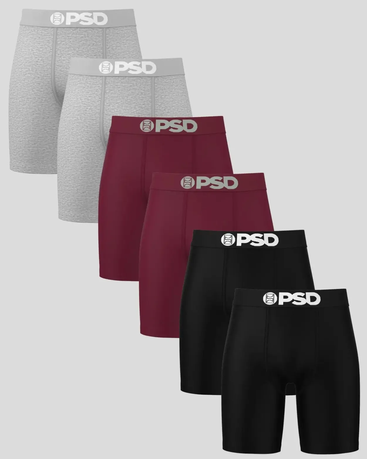 Solids 6 Pack - Burgundy